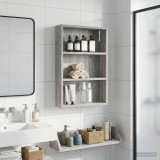vidaXL Dulap de perete pentru baie Sonoma gri 40 x 10 x 60,5 cm 889356