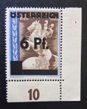 Austria 1945 Ocupația Aleată (Graz) Supratipar Provizoriu "&Ouml;sterreich 6 Pf." pe Timbru Al Treilea Reich MNH / Neștampilat - TG1