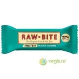 Baton Proteic 22% cu Arahide si Caramel fara Gluten si fara Zahar Ecologic/Bio 45g