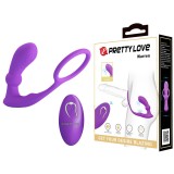 Dop Anal Cu Vibratii Si Inel Pentru Penis Warren, Violet, 10 cm