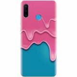 Husa silicon pentru Huawei P30 Lite, Pink Liquid Dripping