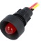 Lampă de control LED roșie &Oslash;13mm 12-24V