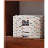 Cutie de depozitare pliabila, flippy, 24 l, panza oxford, 40x30x20 cm, fereastra frontala, 2 usi de acces cu fermoar bidirectional, cadru metalic, sup