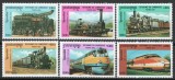 Cambodgia 2000 Mi 2054/59 MNH - Exp Int de timbre WIPA 2000, Viena: locomotive, Nestampilat