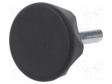 Buton de reglare ELESA GANTER &Oslash; 56mm Filet M12 40mm tehnopolimer PA