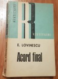 Acord final de Eugen Lovinescu. Colectia Restituiri