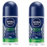 Set 2x Deodorant roll-on NIVEA MEN Fresh Sensation, 50 ml