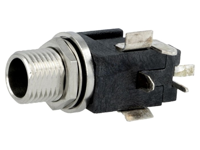 Conector alimentare DC, IP68, argintat