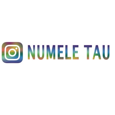 Sticker Instagram Personalizat , Model 4 Autocolant cu Nume de Utilizator foto