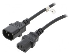 Cablu Alimentare IEC C13-C14 3,5m Negru 10A 250V