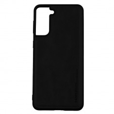 Husa de protectie Loomax, Samsung Galaxy S22 Plus, din piele ecologica, neagra foto