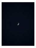 Tablou Canvas, "Luna &icirc;n misterul nopții ad&acirc;nci", Mister, Noapte, Lună, Tăcere, Infinit, Lumină, Cer, Pace, 26 x 39 cm, CMCLASS