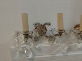 Superb set de 2 aplice electrice vechi in stil Victorian din bronz
