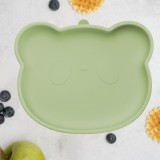 Cumpara ieftin Farfurie din silicon cu ventuza, AppeKids, The Little Bear - Raw Green