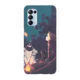 Husa compatibila cu Oppo A72, Viceversa, model Camping Full Metal Alchemists, Silicon, TPU, Transparent, Carcasa