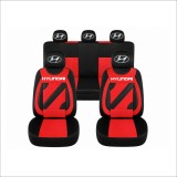 Set Huse Scaune Universale Nero Rosu Personalizate cu Hyundai