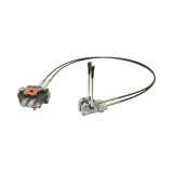 Distribuitor hidraulic cu 2 manete, lungime cablu 2.5m, presiune 250 bar, debit 80L/min Breckner Germany