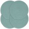 vidaXL Naproane, 4 buc., verde, 38 cm, bumbac, simplu, rotund