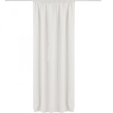 Draperie cu rejansa Jemidi, 140 x 245 cm, Alb, Poliester, 55276.02.01