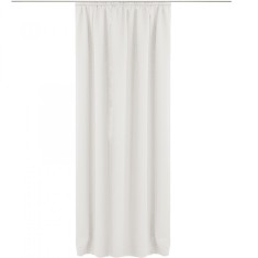Draperie cu rejansa Jemidi, 140 x 245 cm, Alb, Poliester, 55276.02.01
