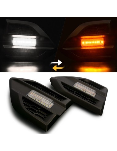 Set 2 lampi LED laterale Lumini de Zi DRL si semnalizare Ford Ranger T7, T8 (2016-2022)