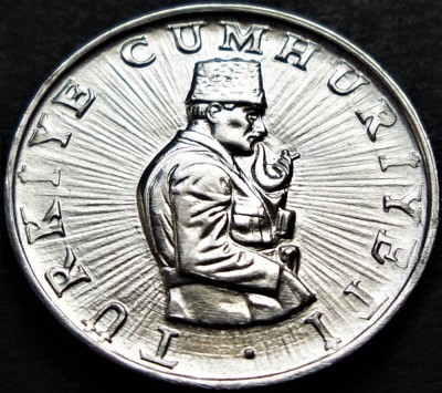 Moneda 10 LIRE - TURCIA, anul 1981 *cod 808 = UNC foto