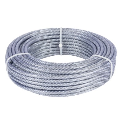 Cablu otel zincat Micul Fermier, plastifiat, diametru 5-6.5mm, lungime 25m FarmGarden AgroTrade foto