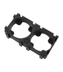 Carcasa cilindrica clips 2x 18650