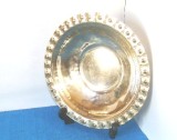 Cumpara ieftin Bol fructiera alama, realizat manual prin ciocanire, 1920-30 - Made in Sweden