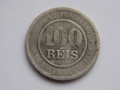 100 REIS 1893 BRAZILIA foto
