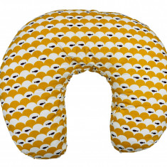 Perna pentru alaptat 2 in 1 nursing pillow, babyjem (culoare: galben)