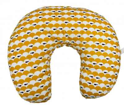 Perna pentru alaptat 2 in 1 nursing pillow, babyjem (culoare: galben) foto