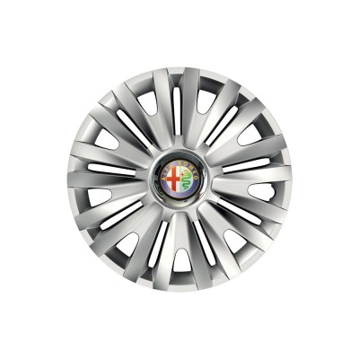 Set 4 capace roti Cu Inel Cromat Royal R14 pentru gama auto Alfa Romeo foto