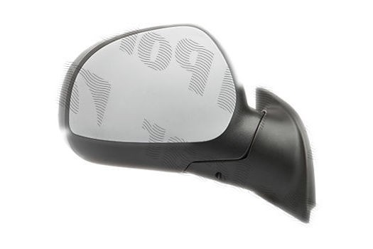 Oglinda exterioara Citroen C3 (Fc), 07.2008-12.2010, partea Stanga, culoare sticla crom, sticla convexa, carcasa grunduita, cu incalzire, ajustare el