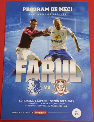 Program meci fotbal FARUL CONSTANTA - RAPID BUCURESTI (11.03.2023) foto