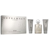 Afnan Supremacy Argint Set cadou pentru bărbați EDP 100ml + 100ml balsam după ras + 100ml gel de duș