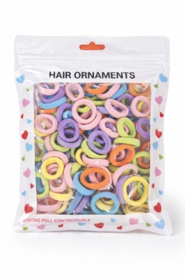 Set Elastice de Par Colorate , Fixare Rezistenta, Multicolor foto