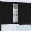 VidaXL Dulap suspendat de bucătărie cu raft Negru 40 x 31 x 100 cm 885096