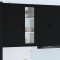 vidaXL Dulap suspendat de bucătărie cu raft Negru 40 x 31 x 100 cm 885096