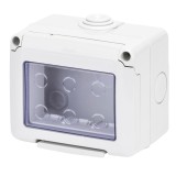 Cadru Gewiss System GW27043, 3 module, IP55 pentru priza/intrerupator