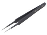 Pensetă PIERGIACOMI ESD 110mm v&acirc;rf ascuțit pentru precizie SMD