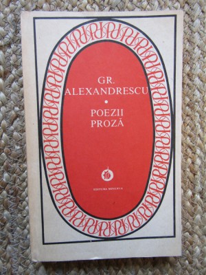 GR. ALEXANDRESCU - POEZII. PROZA foto