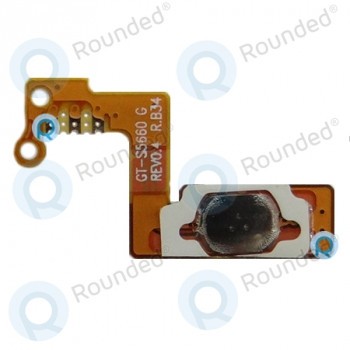 Samsung S5660 Galaxy Gio cablu flexibil pentru butonul Home, conector pentru butonul Home Piesa de schimb argintie GT-S5660 foto