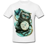 Tricou &quot; Pisica si ceas &quot;