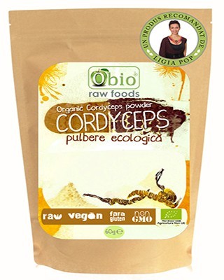 Cordyceps pulbere bio 60g Cordyceps pulbere bio 60g
