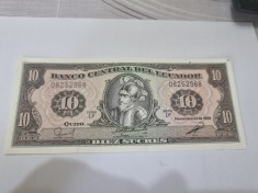bancnota ecuador 10 s 1988 (lp) foto