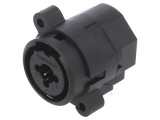 Conector Jack 6,3mm XLR Soclu Mamă 90&deg; Fără Buton
