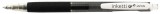 Pix cu gel Penax Inketti, rubber grip, 0.5mm, corp negru transparent - scriere