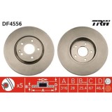 Set discuri frana Mercedes C-Class (W202), Clk (C208), E-Class (W210), E-Class T-Model (S210), punte fata, 316x28, ventilat, TRW