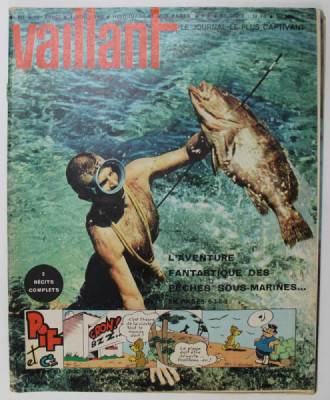 VAILLANT , LE JOURNAL LE PLUS CAPTIVANT , REVISTA CU BENZI DESENATE PENTRU COPII , TEXT IN LIMBA FRANCEZA , No. 951 / 1963 foto